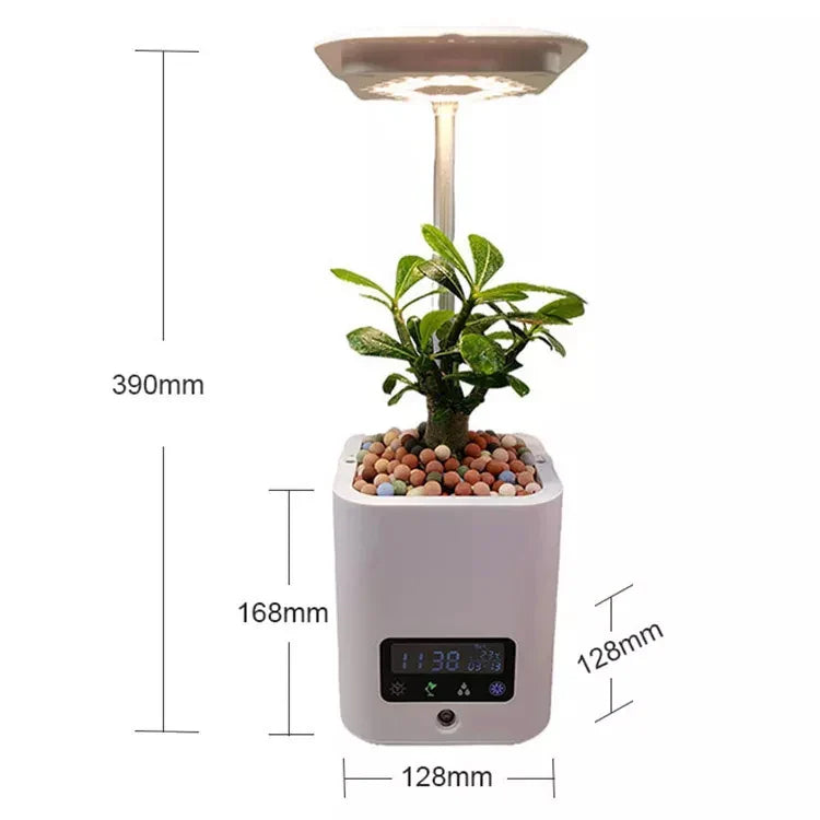 Skanto | Multifunksjonell smart hydroponisk plantepotte med kalender, diffuser og skrivebordslampe