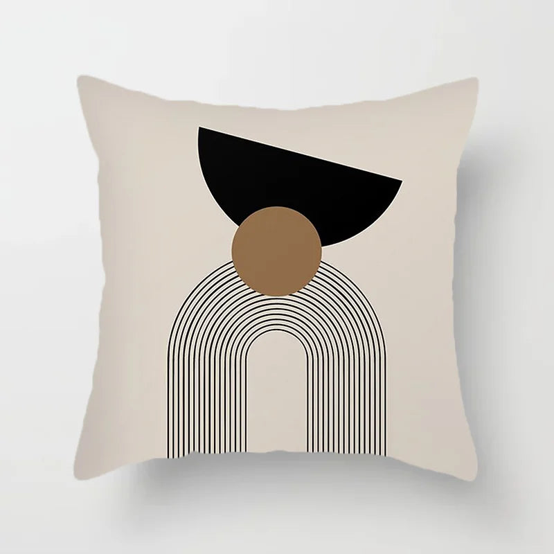 Moderne Kunst Abstrakt Mønster Dekorative Putekopper Kreativ Linje Sofa Stol Putetrekk Kaste Putekasse Hjem Kontor Dekor | Skanto