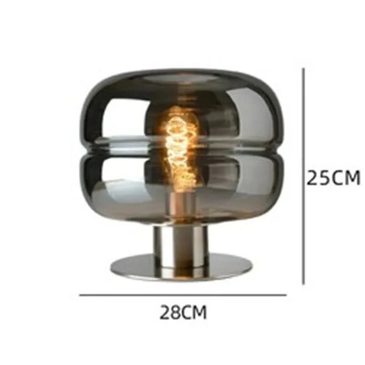 Skanto | Skandinavisk Glass Bordlampe – AuroraForm E27