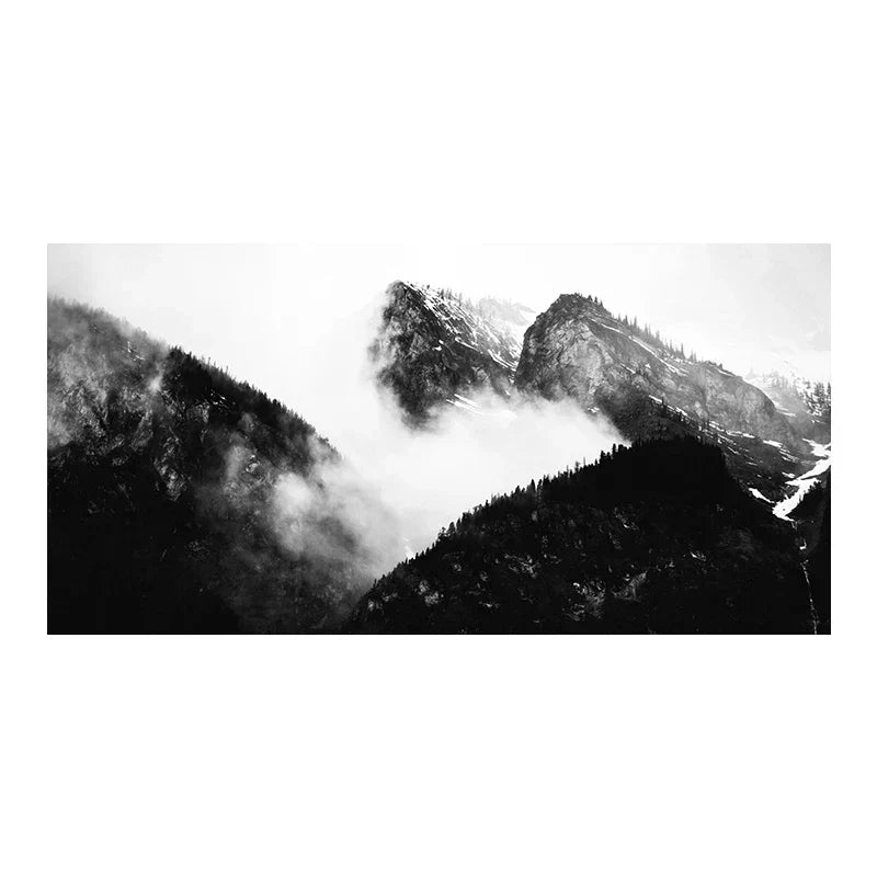 Northern Landscapes Skog Fjell Villmark Veggkunst Fine Art Lerretsutskrifter Svart Hvit Plakater For Stue Moderne Hjem Kontorinnredning | Skanto