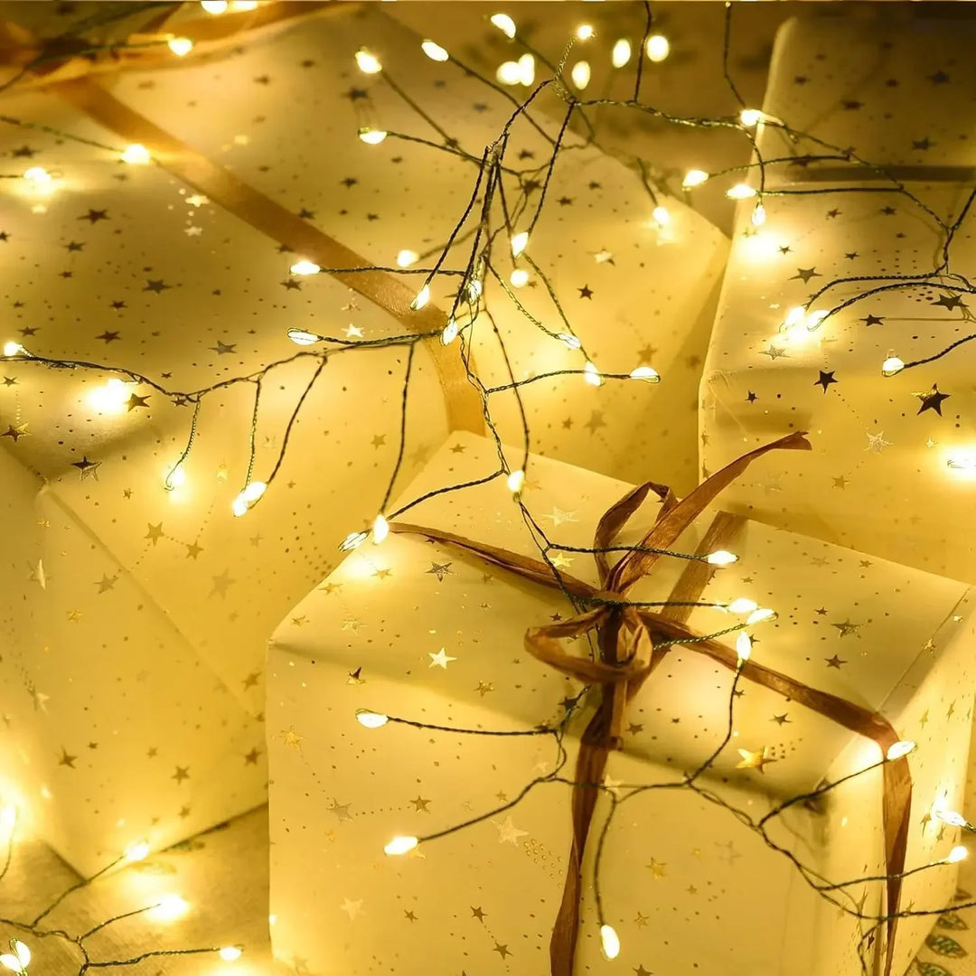 Skanto | LED Fyrverkeri Lysstreng Ignisia | Med Fjernkontroll | 30–75 m | 900–2000 LEDer | IP65 Vanntett | For Jul, Halloween & Fester