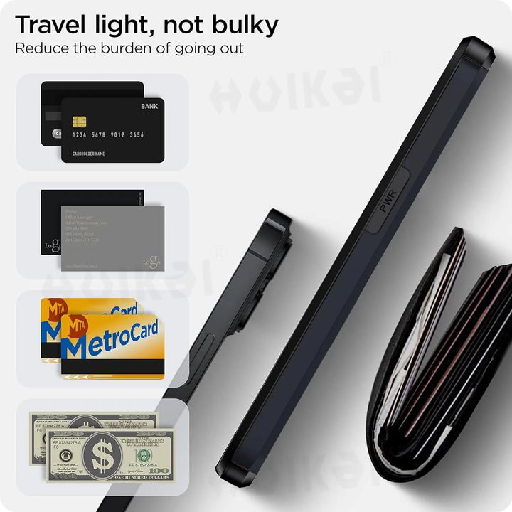 Skanto | LuxShield iPhone-deksel med kortlomme | Slank design | Kortoppbevaring | Beskyttelse og stil