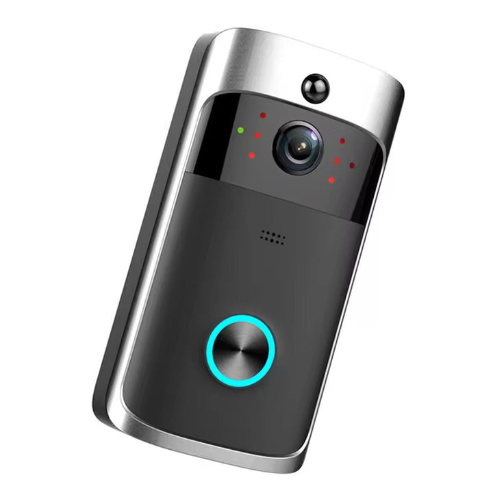 Skanto | Trådløs HD WiFi Video Dørklokke | Nattseende, To-veis Intercom & Bevegelsesvarsler for Hjemmesikkerhet