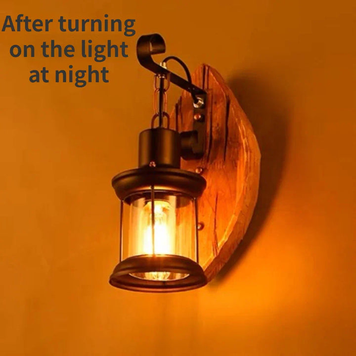 Skanto | Retro Lantern Lamp Industriell Lantern Vegglampe
