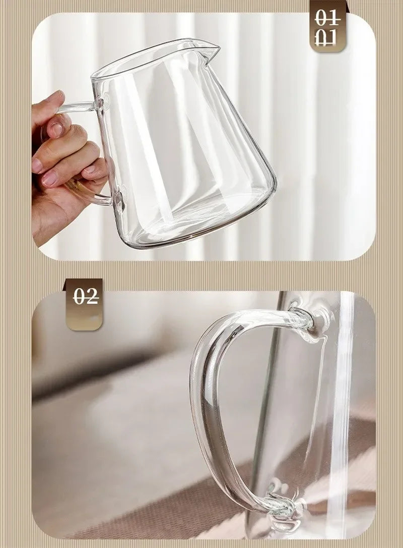 Skanto | 450ml-950ml Varmeresistent Glass Teapot – Rustfritt Stål Tefilter, Blomsterkjele for Kung Fu Te, Puer og Oolong Te