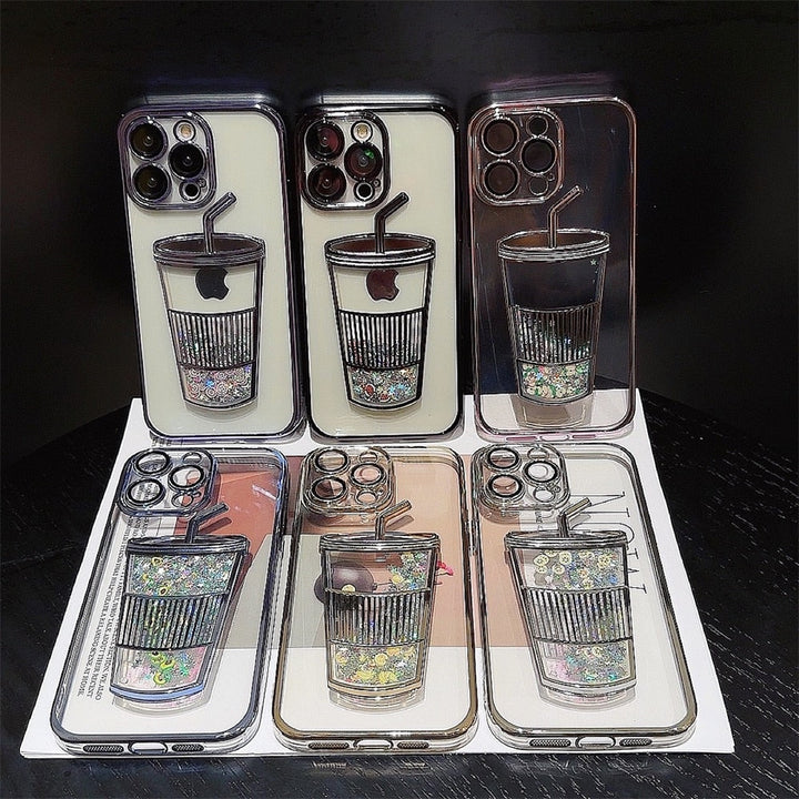 Skanto | Glitter Star Drink Cup iPhone Cover