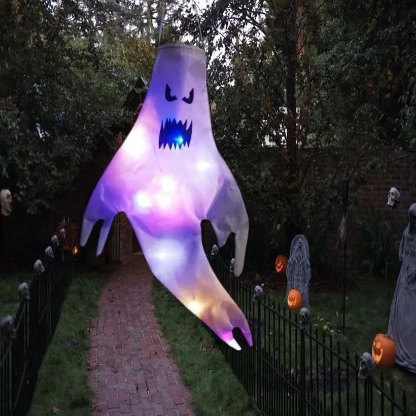 Skanto | Halloween Hengende Spøkelse Lys – LED Utendørs Dekor