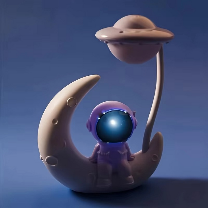 Skanto | Astronaut Moon Nattlampe LED Bordlampe for Soveromsinnredning og Gaver