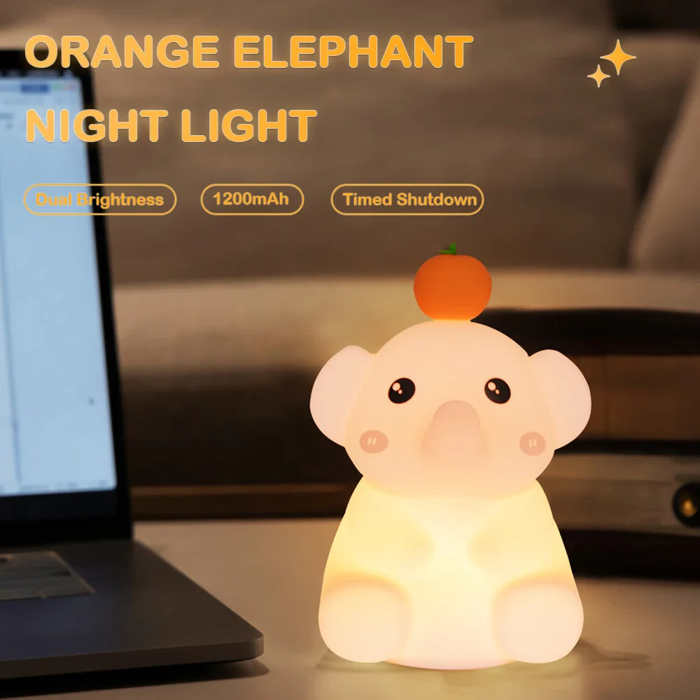 Skanto | LumiDum LED Nattlys | Myk Silikon | 3 Lysstyrkenivåer | Bærbar & Oppladbar | 17,7 × 9,1 cm