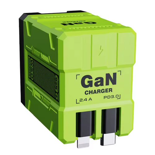 Skanto | Superrask GaN mobil lader med dobbelt USB-port
