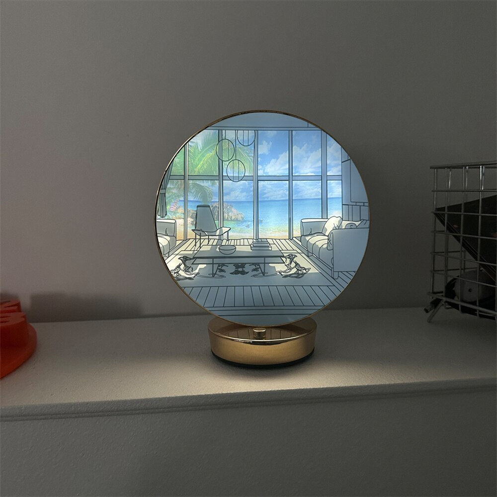 Skanto | Kreativ Kunstnerisk Orb Maleri Bordlampe
