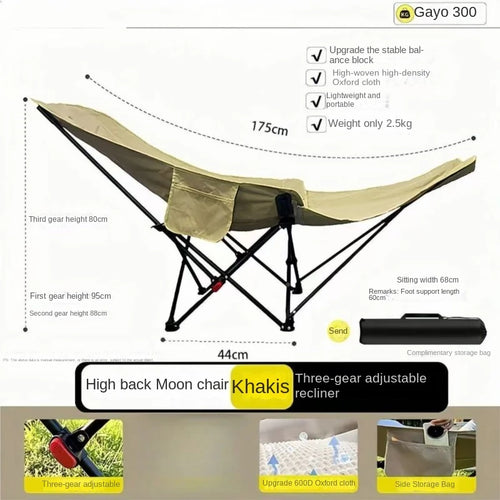 Relax Everywhere Reclining Utendørs Lounge Camping Stol | Skanto
