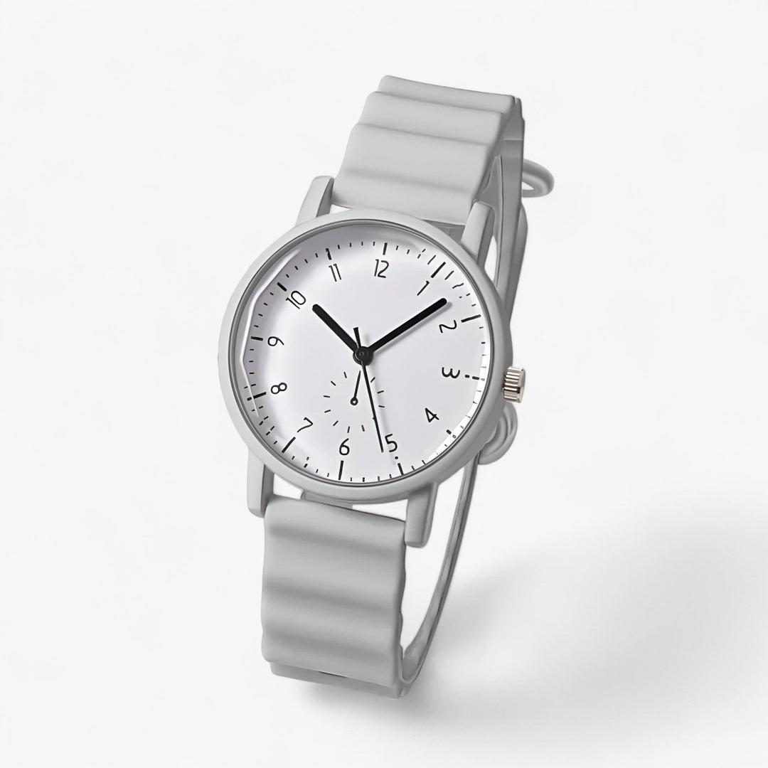 Skanto | Mina Jelly Watch – Fargerik Kvarts Klokke med Elegant Silikon Bølgesnor
