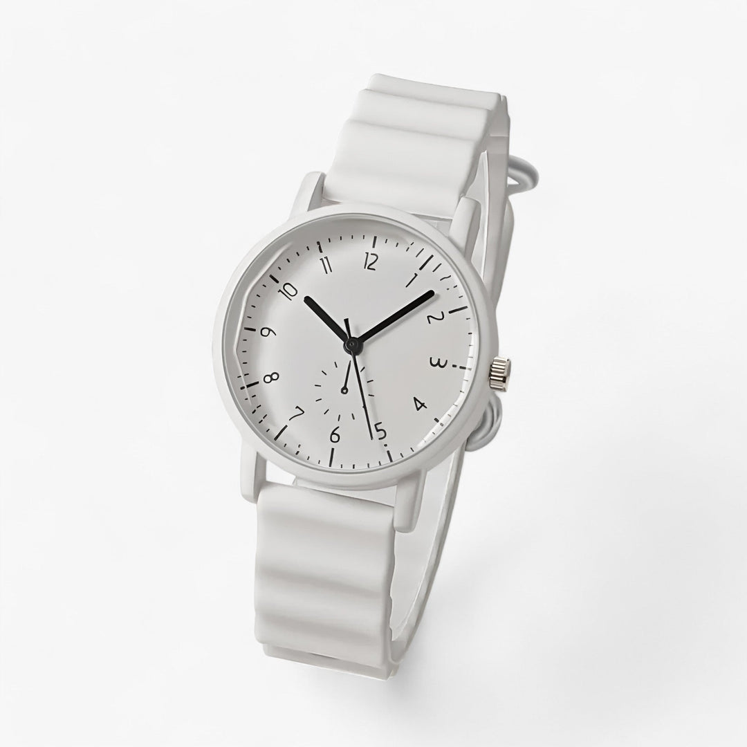 Skanto | Mina Jelly Watch – Fargerik Kvarts Klokke med Elegant Silikon Bølgesnor