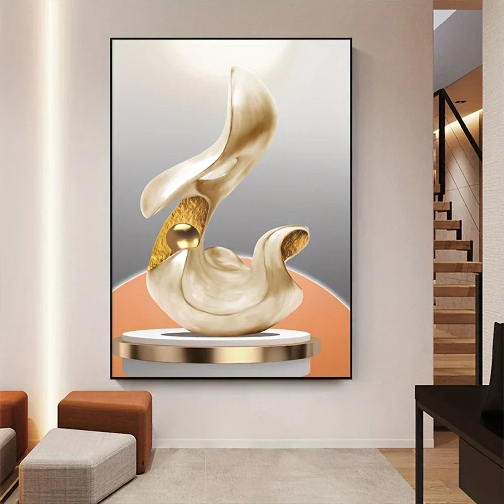 Moderne estetikk abstrakt stilleben veggkunst fine kunst lerrettrykk lys luksus bilder for stue spisestue hjemmekontor dekor | Skanto