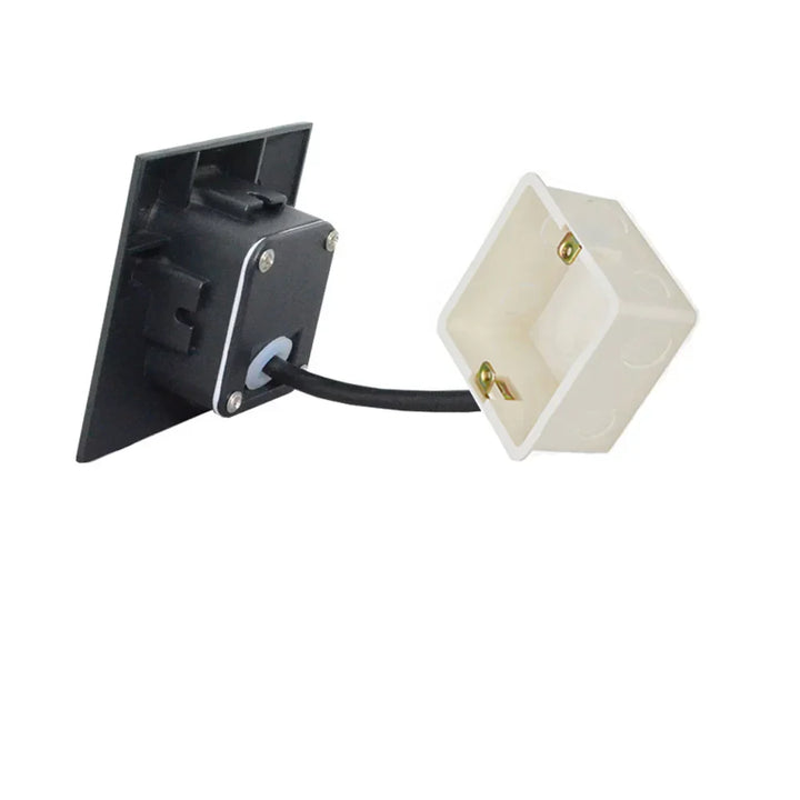Skanto | Moderne vanntett IP65 LED innfelt vegglampe for utendørs belysning - 3W innebygd trinn- og trapp-balkongportal lys