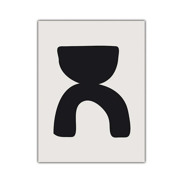 Minimalist Abstrakt Primitive Symboler Veggkunst Fine Art Lerretsutskrifter Svart Hvit Bilder For Moderne Leilighet Stue Hjem Dekor | Skanto