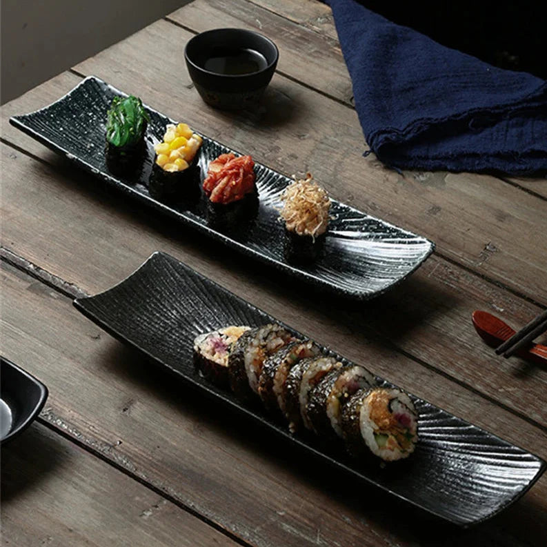 Minimalistiske sushi-tallerkener Skanto