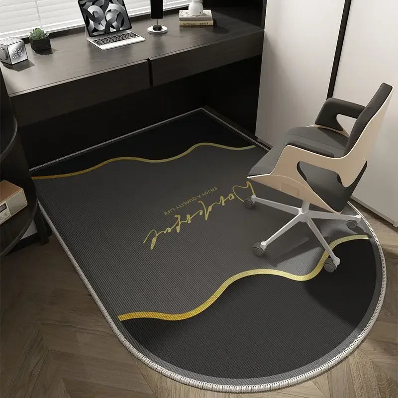 Skanto | Winnie Geometrisk Kontorstolmatte – Myk Vaskbar Non-Slip Design