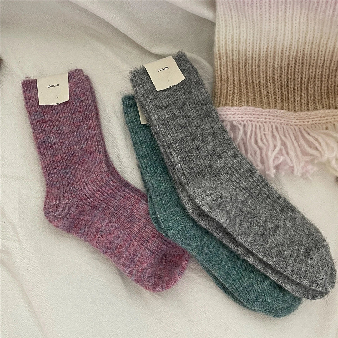 Skanto | CozyWarmth | Kvinnenes termiske sokker | 9% ull og kasjmir | Ekstra tykk og myk | Japansk strikkestil
