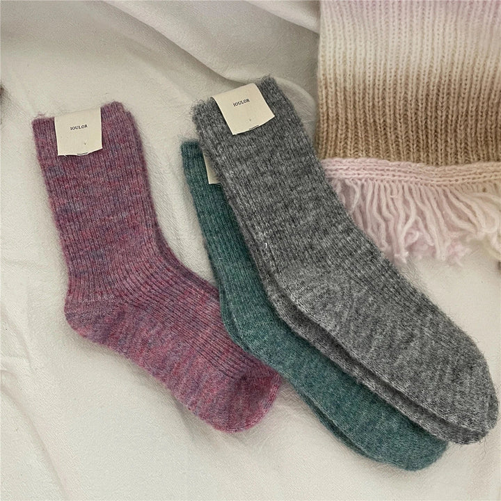 Skanto | CozyWarmth | Kvinnenes termiske sokker | 9% ull og kasjmir | Ekstra tykk og myk | Japansk strikkestil