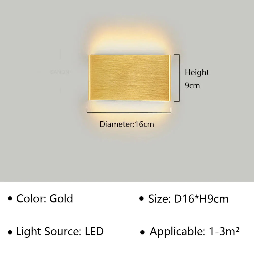 Skanto | LumiEra Moderne LED Vegglampe | Stilrent Design | Varme Hvite Lys for Soverom, Gang & Bad