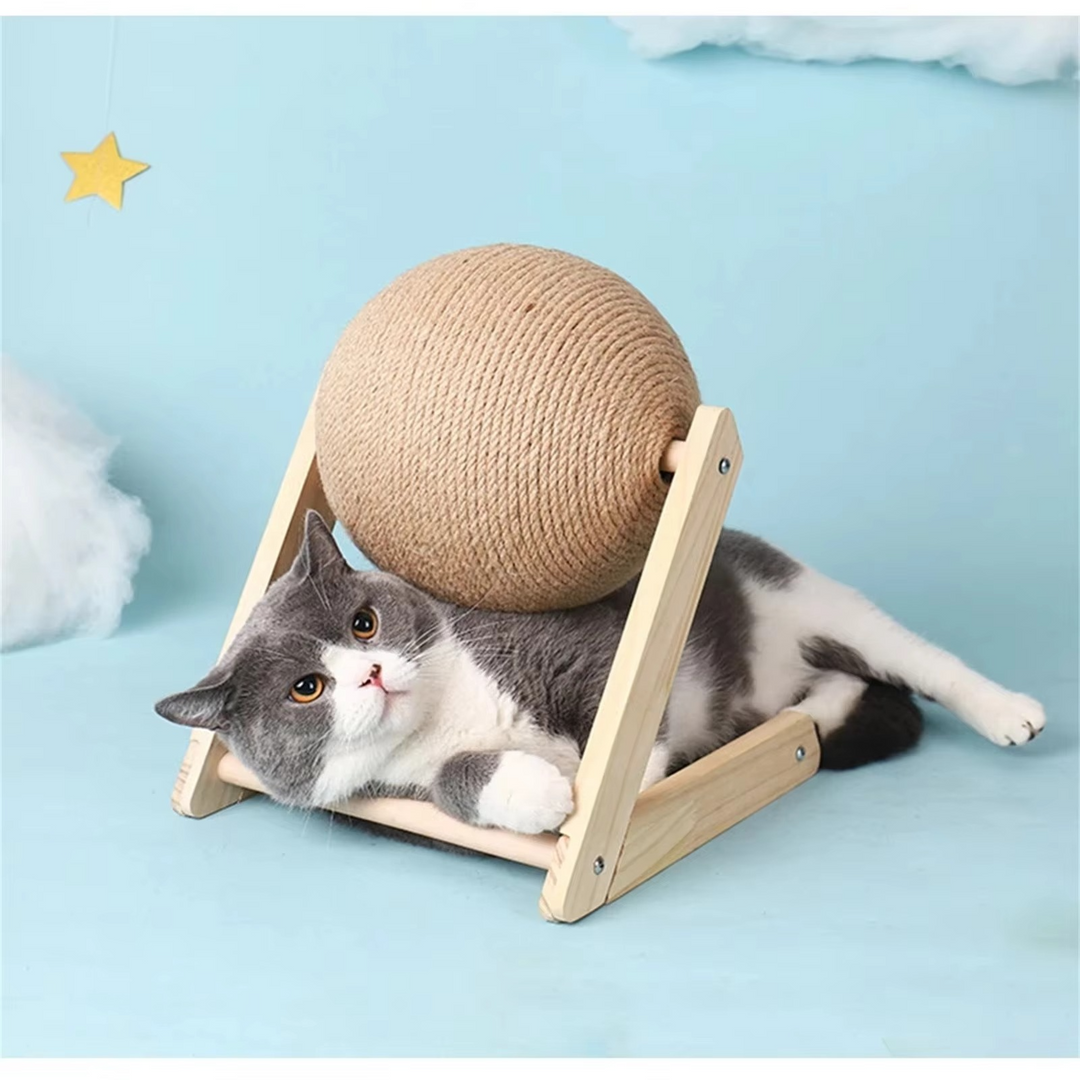 Skanto | Holdbar Sisal Kattesliper Ball - Perfekt for Labber