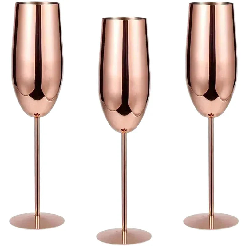 Skanto | Rustfritt Stål Glass (Sett med 6)