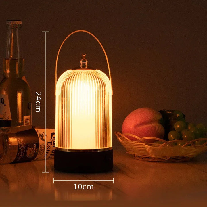 Bærbar Retro Fuglebur Bordlampe – Vintage LED Belysning i Klassisk Design | Skanto