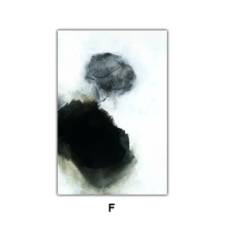Mørke Stener Abstrakt Veggkunst Fine Art Lerret Utskrifter Nordiske Bilder For Moderne Leilighet Stue Hjemmekontor Dekor | Skanto