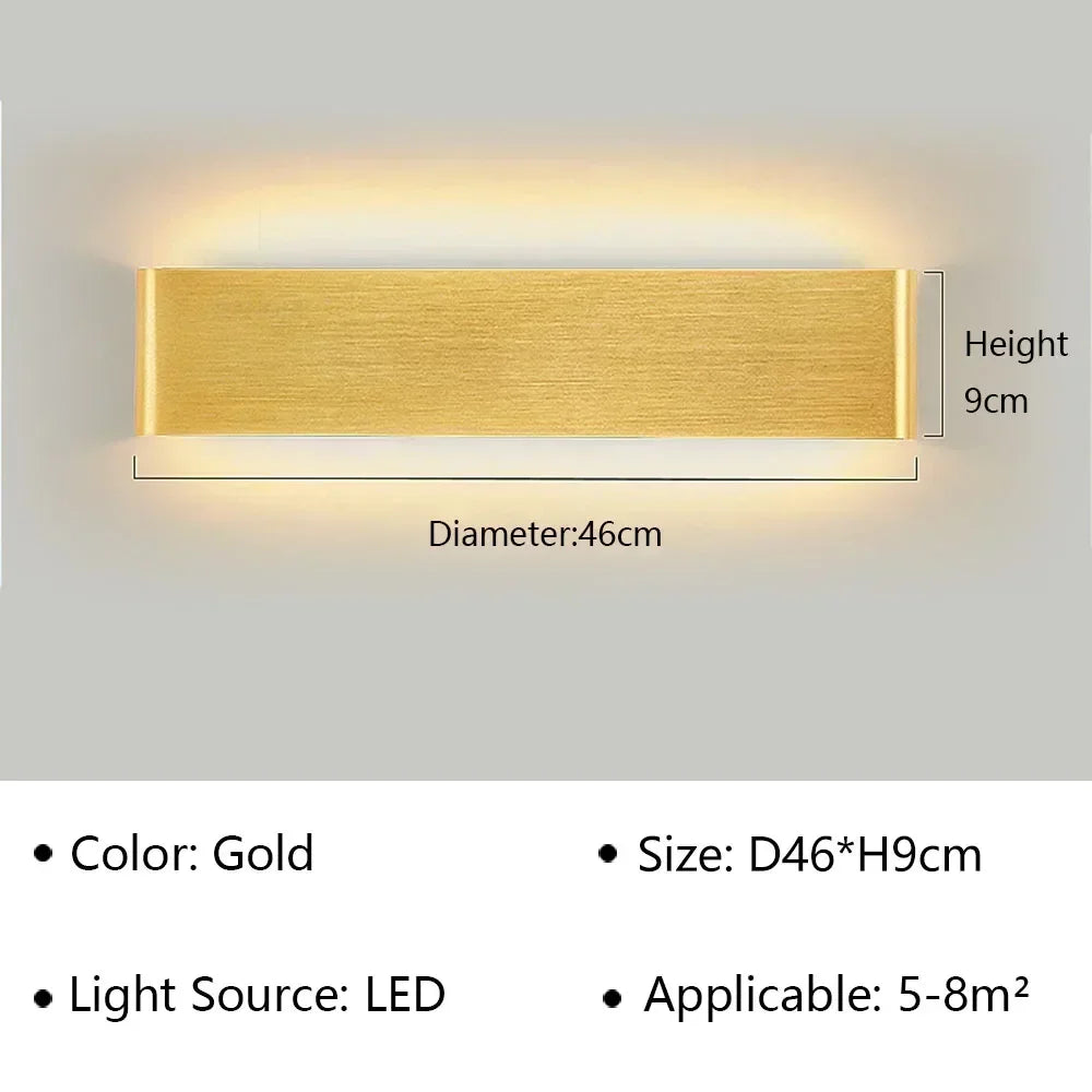 Skanto | LumiEra Moderne LED Vegglampe | Stilrent Design | Varme Hvite Lys for Soverom, Gang & Bad
