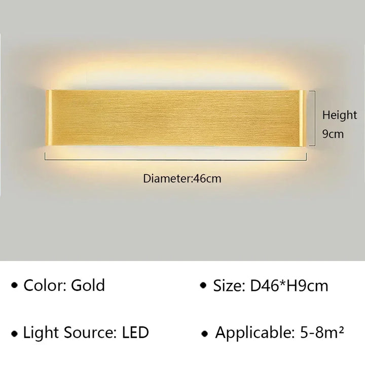 Skanto | LumiEra Moderne LED Vegglampe | Stilrent Design | Varme hvite lys for soverom, korridor & bad