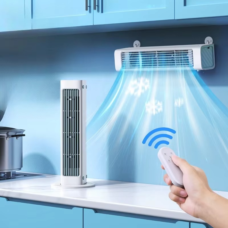 Ekstrem leiser, wandmontert, blattloser Ventilator – Leistungsstarker og kompakte Luftkühler for Zuhause og Büro