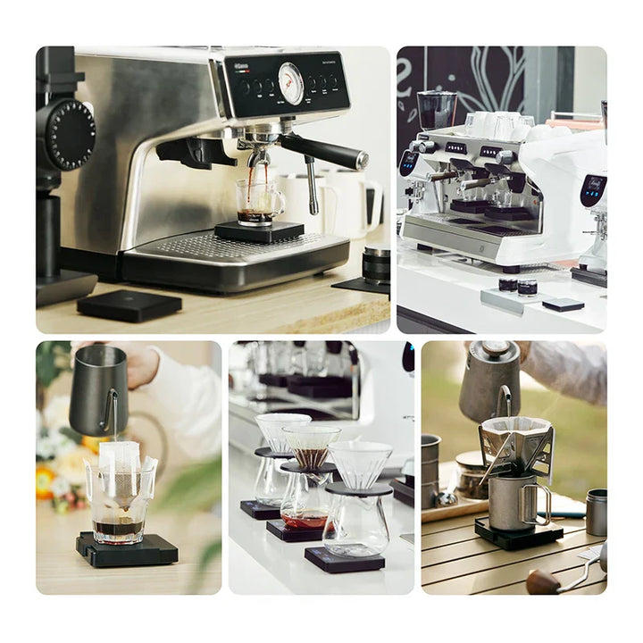 Skanto | SearchPean Tiny/Tiny2s Espresso Kaffekjøkkenvekt, Mini Smart Timer, USB, 2 kg/0.1 g/oz/ml, gratis frakt, gave til mann og kvinne