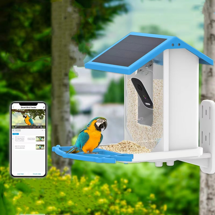 Skanto | Solcelledrevet smart fuglemater med HD AI-kamera