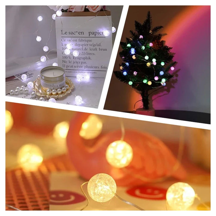 Skanto | LumiaGlow LED lyslenker | Varme hvit | 3 moduser | Batteridrevet