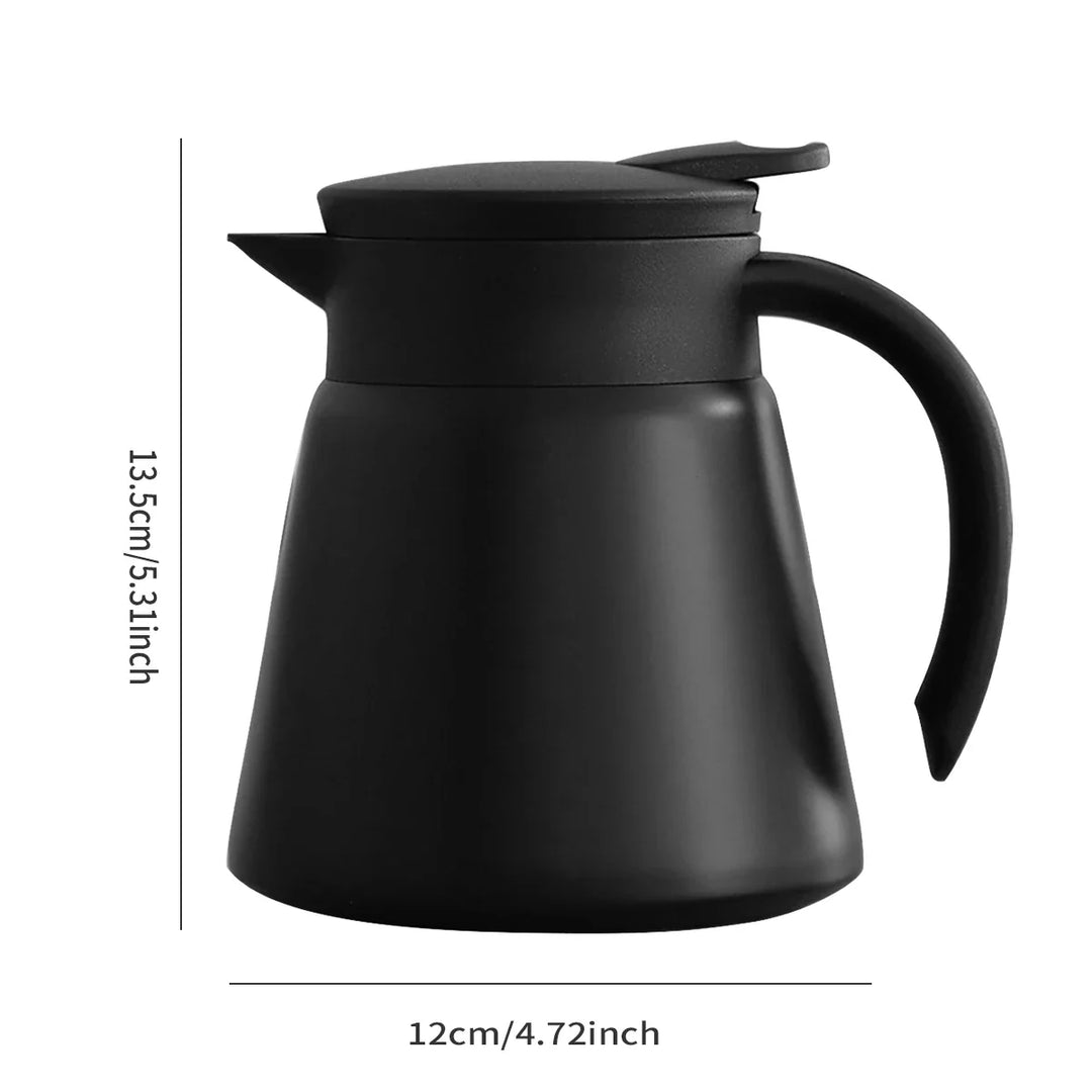 Skanto | ThermoBrew Isolert Karaffel | Rustfritt Stål 304 | Dobbelvegg & Vakuumisolert | 6t Varm / 12t Kald | 0,5 L