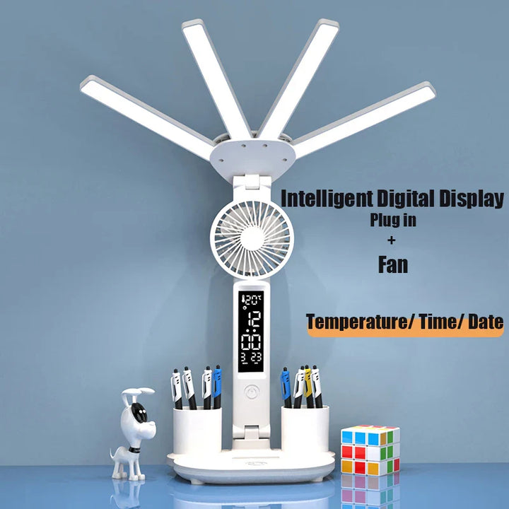 Multifunksjonell 3 i 1 Skrivebord LED Lampe | Skanto
