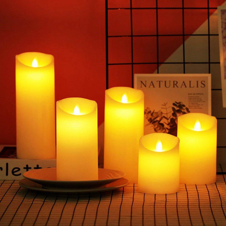 Skanto | LED Lys LumiFlame | Flammende Ekte Voks Effekt | Sikker & Energisparende | Ulike Størrelser & Design