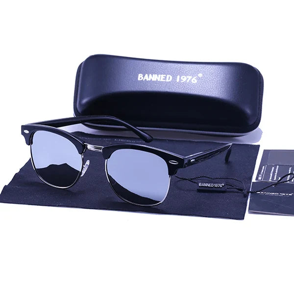 Skanto | Klassiske UV400 HD Polariserte Solbriller Unisex Retro Kjøremodus