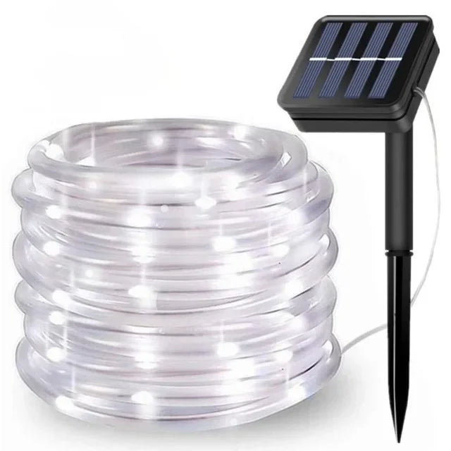 Skanto | LED solcelle string lys - utendørs vanntette lys for jul, hage, plen, trær, gjerde og sti dekor