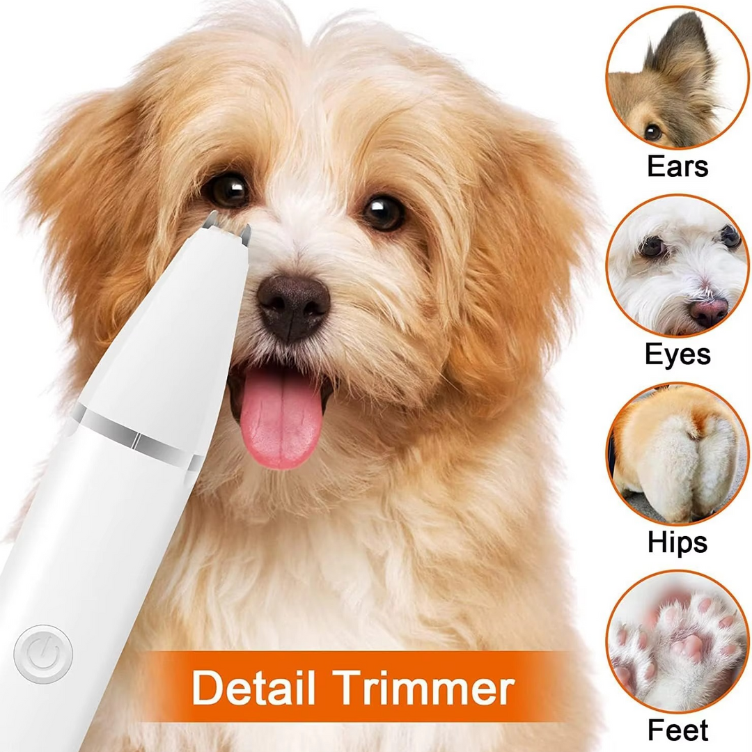 Skanto | Ultimate Pet Grooming Kit: Stille hårklipper, neglegrinder og poterklipper