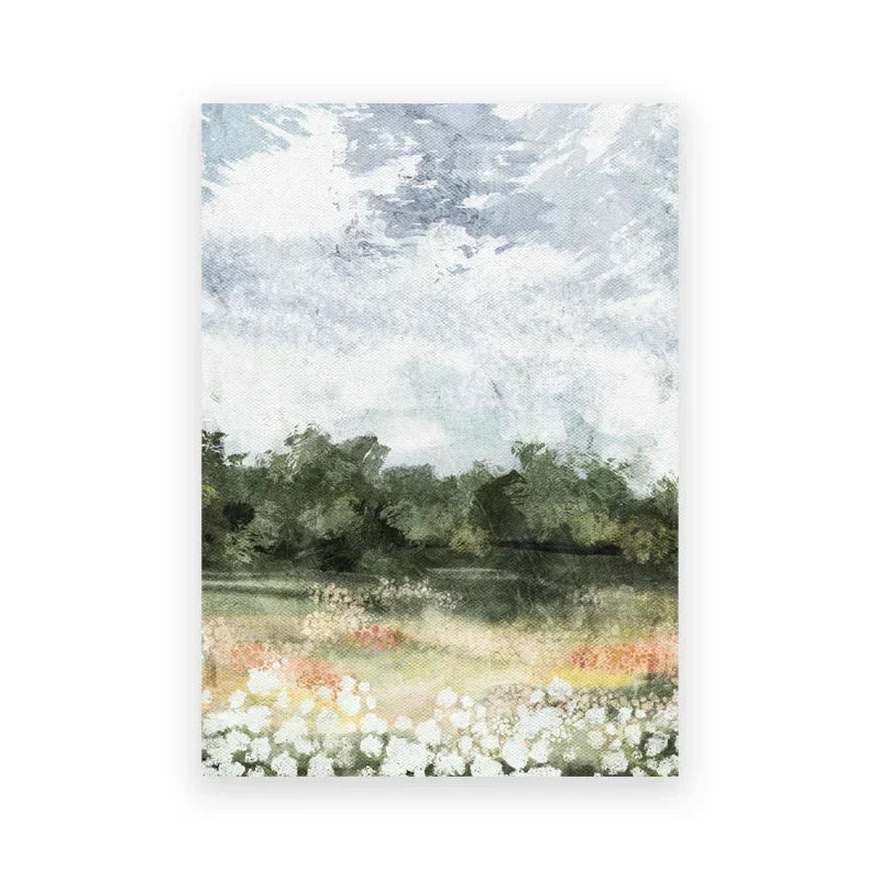 Klassiske vintage sommerlandskap fine kunst lerret utskrifter galleri veggkunst bilder for stue spisestue soverom kunst dekor | Skanto