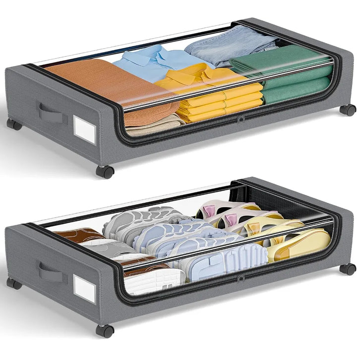 Underbed Oppbevaring StaSkantoebar Med Hjul Boks Organizer | Skanto