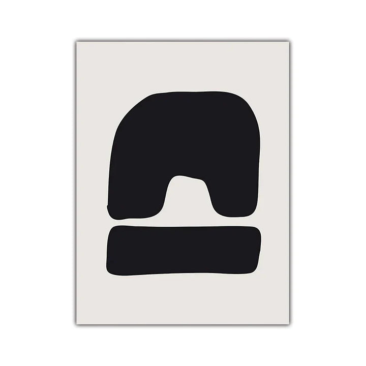 Minimalist Abstrakt Primitive Symboler Veggkunst Fine Art Lerretsutskrifter Svart Hvit Bilder For Moderne Leilighet Stue Hjem Dekor | Skanto
