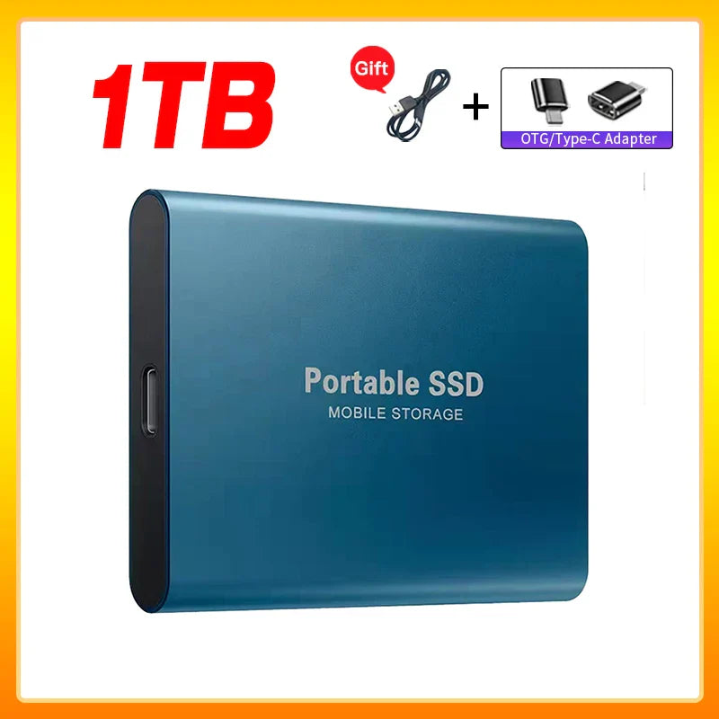 Skanto | Høyhastighets Ekstern Solid State Drive 1TB Bærbar Ekstern Harddisk ssd 2TB Ekstern harddisk ssd harddisk For Laptop Mac