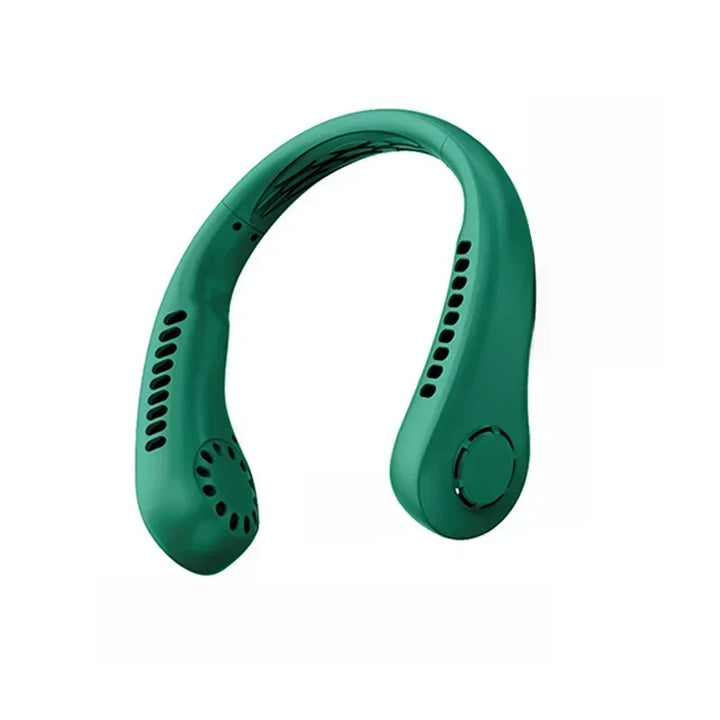 Bærbar mini nakkefan – Bærbar USB luftkjølt fan for sommer, utendørs sport, løping, reise, uten blader design | Skanto