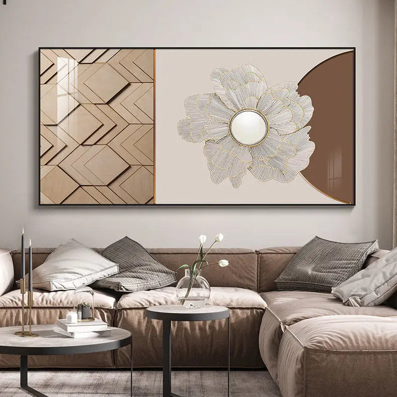 Moderne Estetikk Abstrakt Sol & Måne Veggkunsts Fine Art Lerretsutskrifter Bilder For Luksus Loft Stue Spisestue Livsstil Kunst Dekor | Skanto