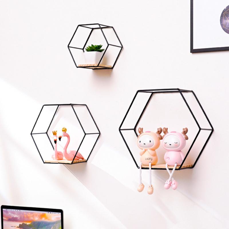 HexaShelf - Stilfull Hexagonal Veggdekorasjon for Dine Gjenstander Skanto