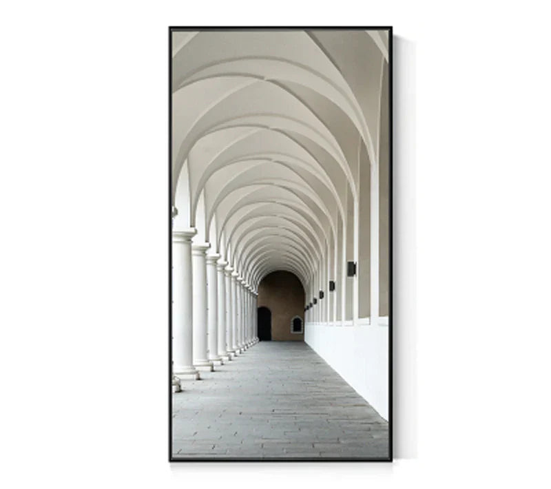 Moderne Abstrakt Minimalistiske Buemotiver Arkitektur Veggkunst Fine Art Lærred Utskrifter Bilder For Inngangshall Foyer Stue Hjemmekontor Dekor | Skanto